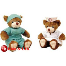 Meet EN71 and ASTM standard ICTI plush toy factory wholesale doctor bear plush toy bear